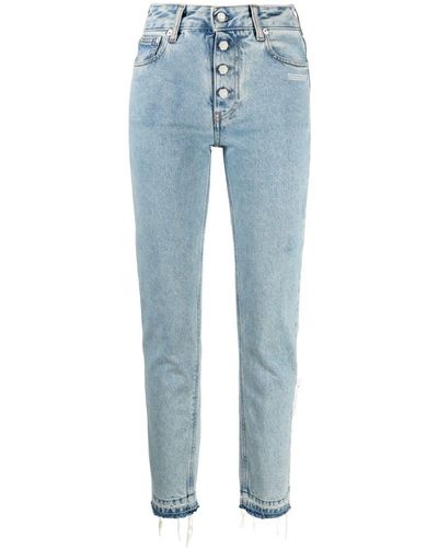 Off-White c/o Virgil Abloh Jeans mit geradem Bein - Blau