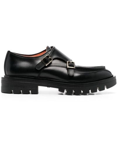 Santoni Flat Shoes - Black