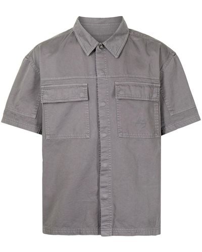 A_COLD_WALL* Boxy-fit Cotton Shirt - Gray