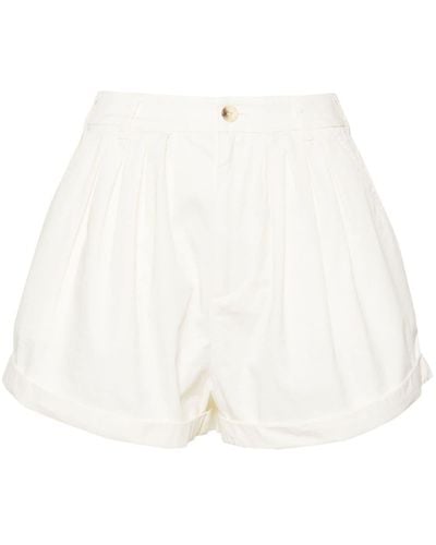 Doen Paige Poplin Shorts - White