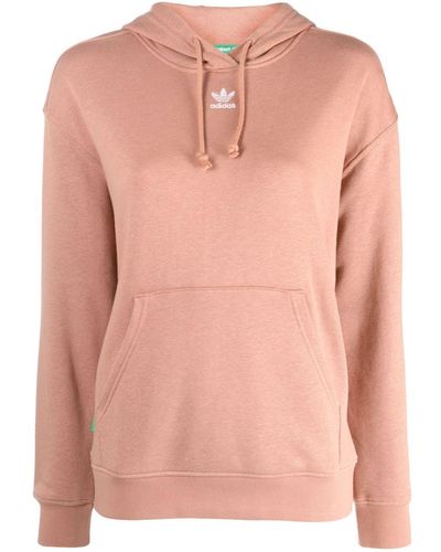 adidas Logo-embroidered Hoodie - Pink