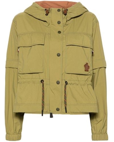 3 MONCLER GRENOBLE Limosee Hooded Ripstop Jacket - Green