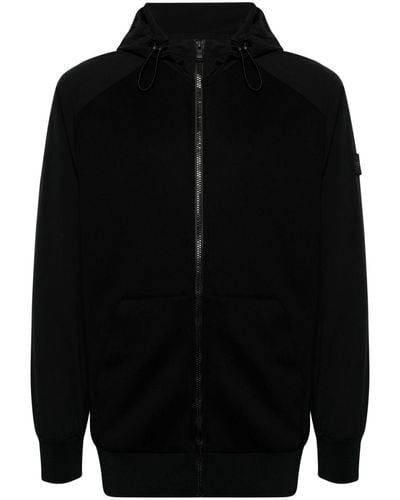 BOSS Drawstring Hooded Jacket - Black