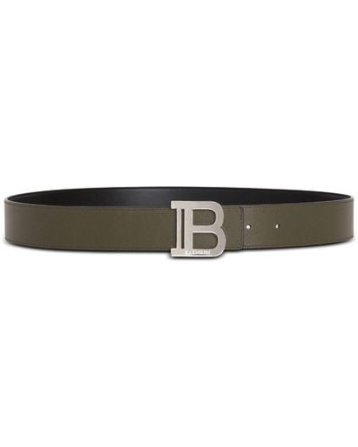 Balmain Cintura B-Belt Reversibile - Nero