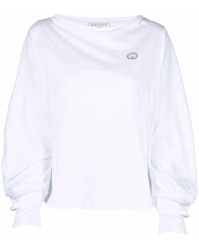 Societe Anonyme Sweatshirt mit Logo-Stickerei - Weiß