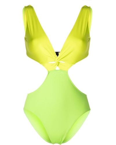 Bondi Born Cora Cut-out Detail Swimsuit - Yellow