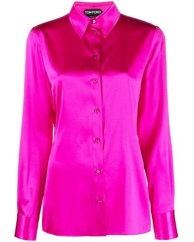 Tom Ford Camisa de seda - Rosa