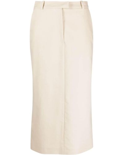 Claudie Pierlot High-waist Tailored Pencil Skirt - Natural