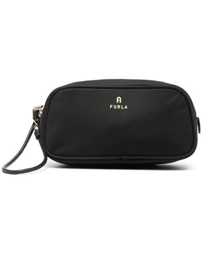 Furla Arch-motif Make-up Bag - Black