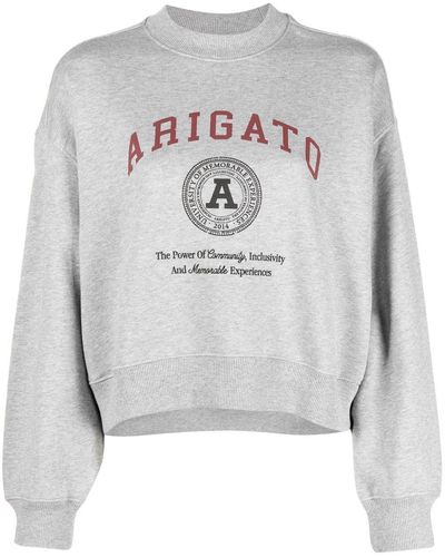 Axel Arigato Arigato University Crew Neck Sweatshirt - Grey