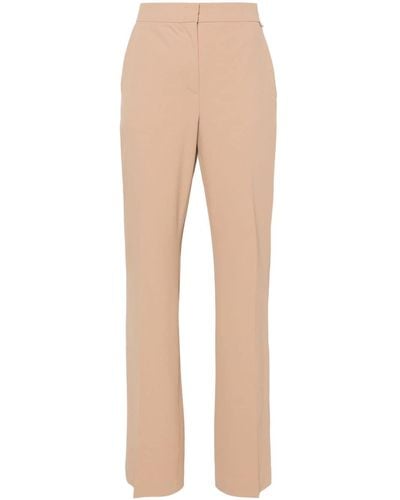 Liu Jo Mid-rise Tailored Trousers - Natural