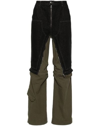 ANDERSSON BELL High-waist Straight-leg Jeans - Black