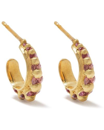 Polly Wales 18kt Yellow Gold Nova Sapphire Earrings - Multicolor