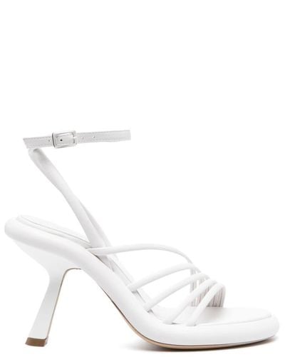 Vic Matié Strappy Leather Sandals - White