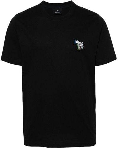 PS by Paul Smith Camiseta con motivo de cebra - Negro