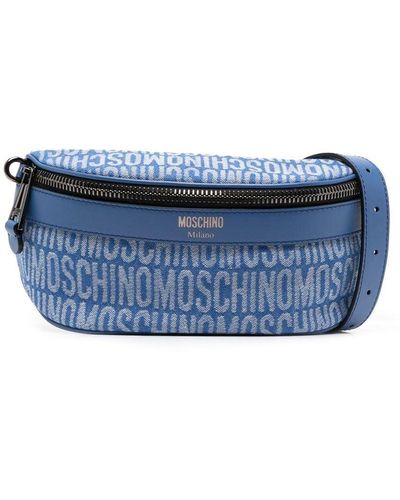 Moschino Gürteltasche mit Logo - Blau
