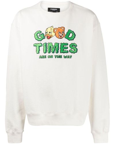 DOMREBEL Sudadera Good Times con capucha - Blanco