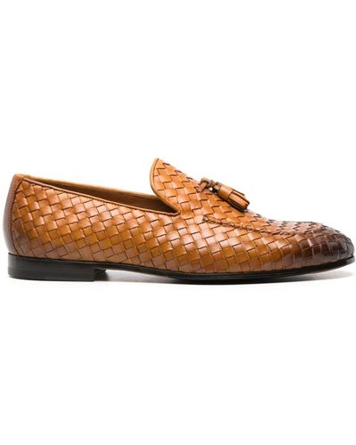 Doucal's Loafer mit Webmuster - Braun