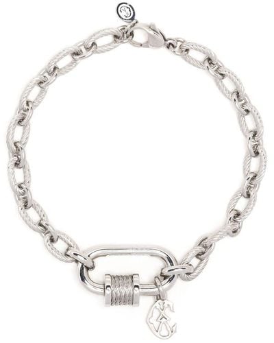 Charriol Forever Lock Rope-detail Bracelet - White