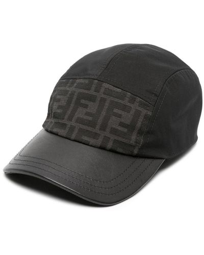 Fendi Ff Logo-jacquard Baseball Cap - Grey