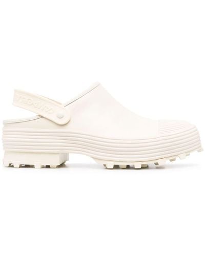 Camper Leather Chunky Mules - White