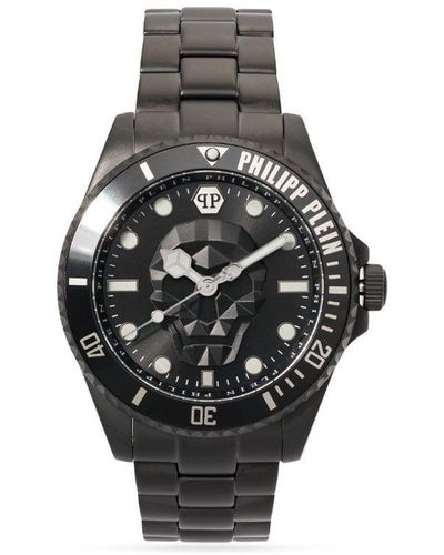 Philipp Plein The $kull Diver Horloge - Zwart