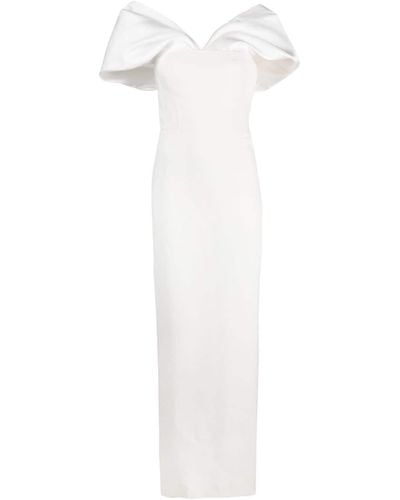 Solace London The Dakota Off-shoulder Dress - White