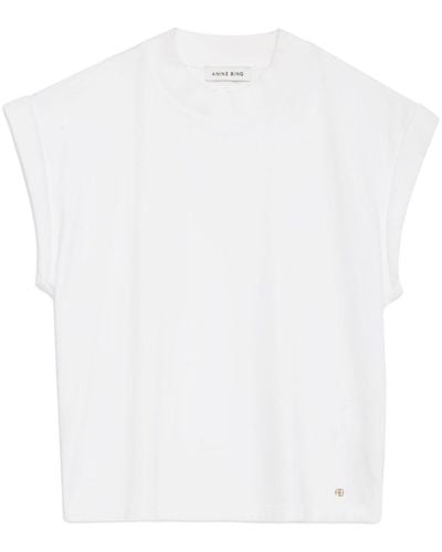 Anine Bing Caspen Cotton T-shirt - White