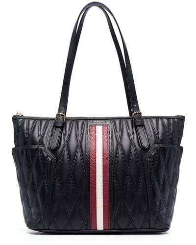 Bally Damirah Quilted Leather Tote Bag - Black