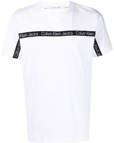 Calvin Klein ロゴトリム Tシャツ - ホワイト