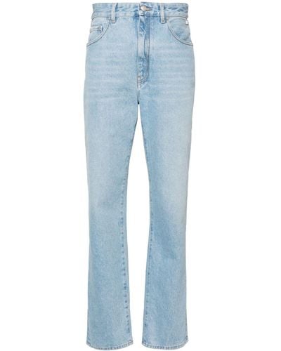 Gcds Chocker Rhinestone-detailed Jeans - Blue