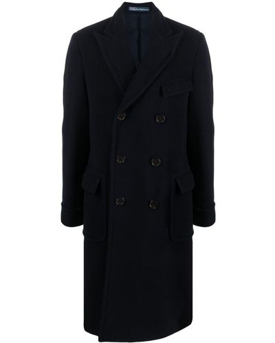 Polo Ralph Lauren Manteau en laine à boutonnière croisée - Noir