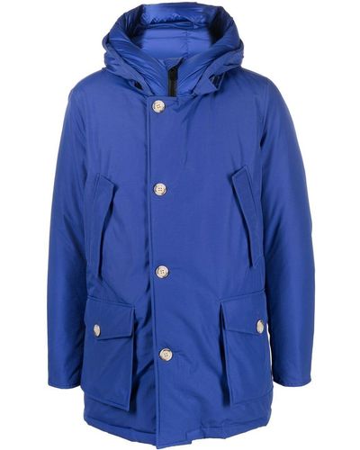 Woolrich Arctic Padded Hooded Coat - Blue