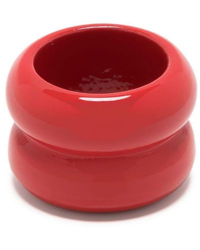 Uncommon Matters Breve Chunky Glazed Ring - Red