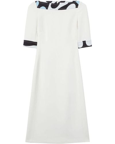 Emilio Pucci Leocorno-print A-line Dress - White