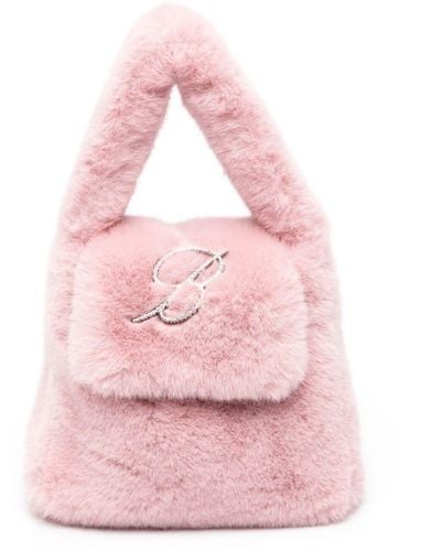 Blumarine Faux Fur Handbag - Pink