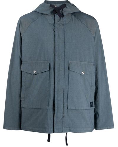 PS by Paul Smith Kapuzenjacke mit Kordelzug - Blau