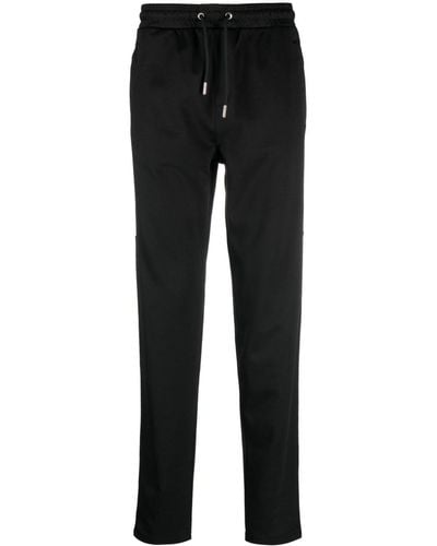 Karl Lagerfeld Pantalon de jogging en coton biologique à logo imprimé - Noir
