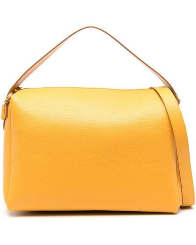 Hogan Maxi H Plexi Leather Tote Bag - Yellow