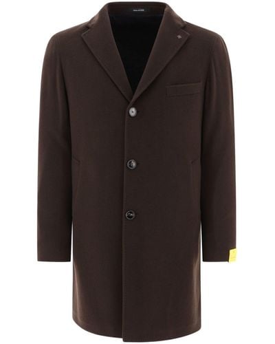 Tagliatore Single-breasted virgin wool-cashmere blend coat - Schwarz