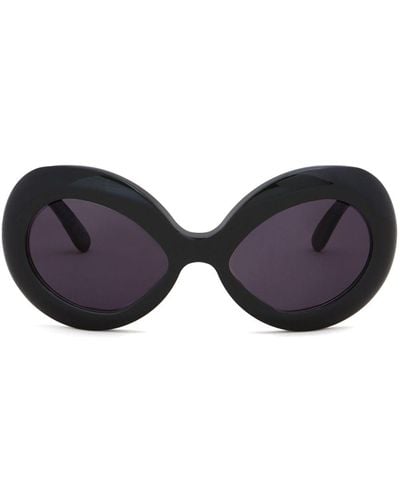 Marni Sonnenbrille mit Oversized-Gestell - Blau