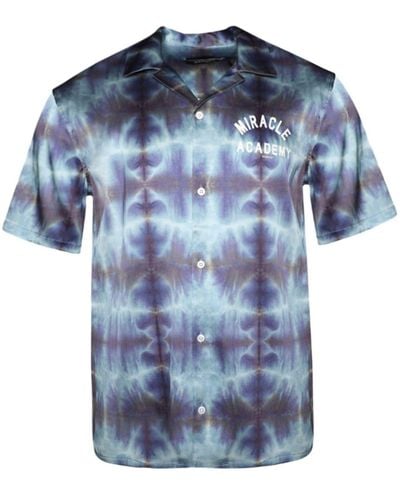 NAHMIAS Overhemd Met Tie-dye Print - Blauw