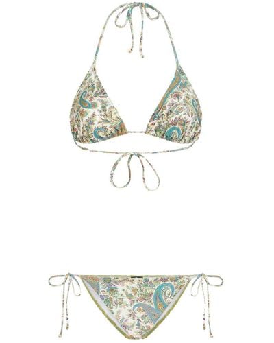 Etro Bikini con stampa paisley - Bianco