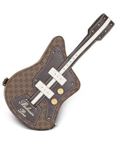 Balmain Mini sac porté épaule Guitar - Métallisé