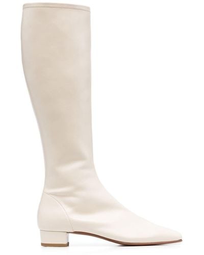 BY FAR Edie 30mm Knee-high Boots - White