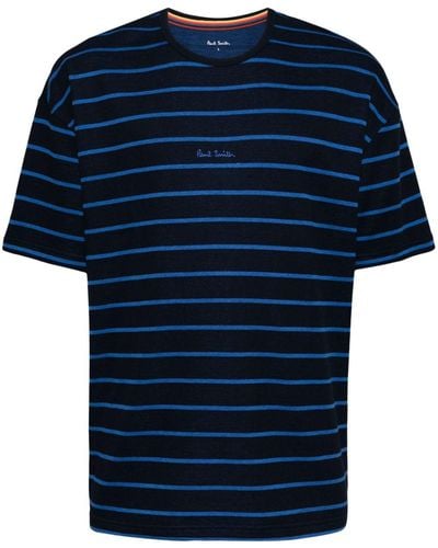 Paul Smith Short-sleeved Striped Pyjama Top - Blue