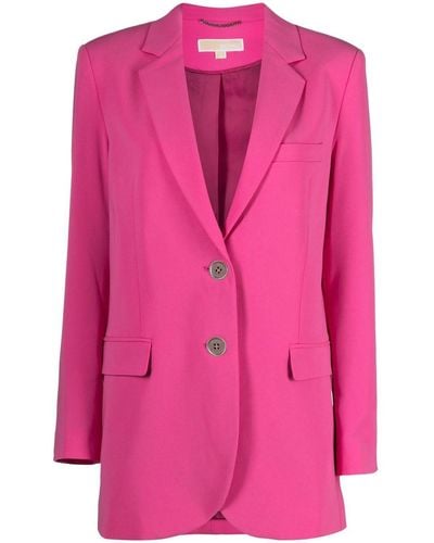 MICHAEL Michael Kors Single-breasted Blazer Jacket - Pink