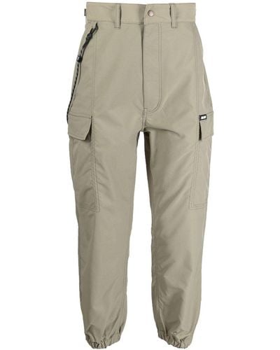 Izzue Elasticated-cuff Cargo Pants - Natural