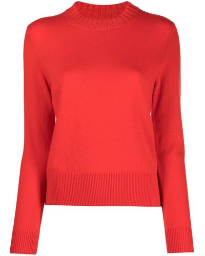 Chinti & Parker Sporty Cropped Sweater - Red