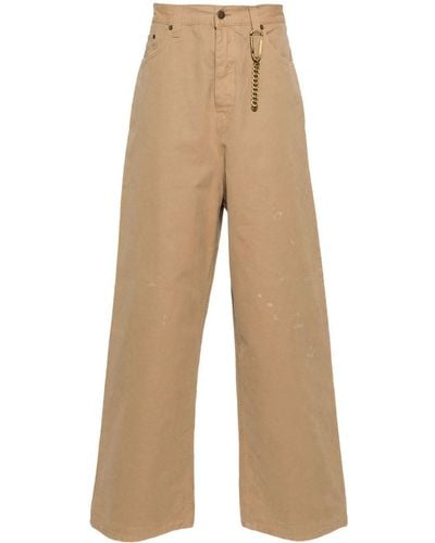 DARKPARK Ray Wide-leg Trousers - Natural